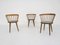 Spindle Back Chairs by Yngve Ekstrom for Nesto, Sweden, 1950s, Set of 3 2