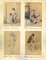 Unknown, Ancient Portrait of Geishas, Nagasaki, Vintage Albumen Print, 1880s-1890s, Set of 5, Image 1