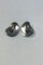 Boucles d'Oreilles Clip-on en Argent Massif par Hans Hansen pour Georg Jensen, Set de 2 3