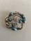 Sterling Silver Brooch No. 159 Ornamented with Turquoise from Georg Jensen, Image 2