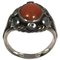 Sterling Silver Ring with Coral from Georg Jensen, Image 1