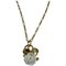 Sterling Silver Gilded & Porcelain Necklace Pendant No 239 by Georg Jensen for Royal Copenhagen 1