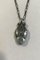 Sterling Silver 2008 Annual Pendant Green Agate with Necklace from Georg Jensen 4