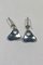 Pendientes Sterling Silver No 463 B de Georg Jensen, Imagen 3