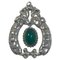 Early 826 Silver Necklace Pendant with Chrysoprase No 14 from Georg Jensen 1