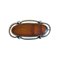 Silver & Amber Brooch by Christian Fjerdingstad, Image 1