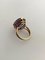 14 Karat Gold Ring Marked JF Ornamented with Amethyst Stone 4