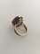 14 Karat Gold Ring Marked JF Ornamented with Amethyst Stone, Image 4