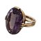 14 Karat Gold Ring Marked JF Ornamented with Amethyst Stone 1