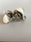 Sterling Silver SIK Earrings from Silversmithy in Kolding, Set of 2 3
