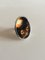 Brown Stone & Sterling Silver Ring from Svend Haugaard 2