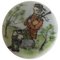 Porcelain Button with Hand-Painted Motif of Musician from Royal Copenhagen 1