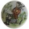 Porcelain Button with Hand-Painted Motif of Musician from Royal Copenhagen, Image 1