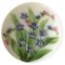 Porcelain Button with Hand-Painted Flower Motif from Royal Copenhagen 1