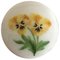 Porcelain Button with Hand-Painted Flower Motif from Royal Copenhagen 1
