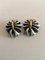 Sterling Silver and 18k Gold Lene Munthe #400 Earrings from Georg Jensen, Set of 2 2