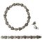 Sterling Silberkette, Bracelet & Earrings # 94B Set von Georg Jensen 1