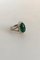 Green Agate & Sterling Silver #9 Ring from Georg Jensen, Image 2