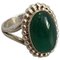 Green Agate & Sterling Silver #9 Ring from Georg Jensen 1