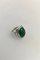 Grüner Ring aus Achat & Sterlingsilber # 46a von Georg Jensen 2