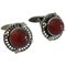 Sterling Silver Cufflinks No. 16 with Amber from Georg Jensen 1