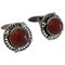 Sterling Silver Cufflinks No. 16 with Amber from Georg Jensen, Image 1