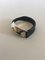 Lapponia Finland Leather & Sterling Silver Wristband, Image 2