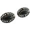 Boucles d'Oreilles Annuelles en Onyx Noir & Argent Sterling de Georg Jensen, 2004 1