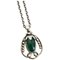 Green Agate & Sterling Silver Annual Pendant from Georg Jensen, 1990 1