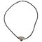 Leather Necklace with Sterling Silver Pendant Shaped as a Dove / Bird by Hans Hansen, Image 1