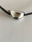 Leather Necklace with Sterling Silver Pendant Shaped as a Dove / Bird by Hans Hansen, Image 3