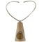Sterling Silver Necklace and Pendant from Hans Hansen, Image 1