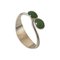 Sterling Silver & Green Stone Bracelet from Hans Hansen, Image 1