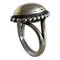 Sterling Silver Ring No 9 with Silver Stone from Georg Jensen, Image 1