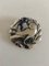 Broche Sterling Silver & Synthetic Sapphire # 123 de Georg Jensen, Imagen 2