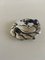 Broche Sterling Silver & Synthetic Sapphire # 123 de Georg Jensen, Imagen 3