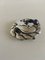 Sterling Silver & Synthetic Sapphire #123 Brooch from Georg Jensen, Image 3