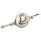 Broche # 220 en Argent Sterling avec un Bateau Viking de Georg Jensen 1