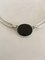 Sterling Silver Necklace with Black Onyx Pendant Piece from N.E. From 2