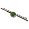 Sterling Silver Brooch with Green Stone from Georg Jensen 1