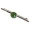 Sterling Silver Brooch with Green Stone from Georg Jensen, Image 1