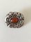 Brooch with Red Stone by Thorvald Bindesbøll for Holger Kysters Smithy 2