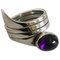 Sterling Silber Ring mit Amethyst von Hans Hansen 1