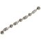 Sterling Silver No. 18 Bracelet with Flower Links from Georg Jensen 1