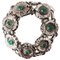 Sterling Silver No. 36 Bracelet with Green Stones from Georg Jensen 1