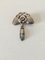 Silver Brooch with Stones by Evald Nielsen 2