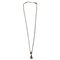 Sterling Silver Necklace with Pendant No 453 Droplet Pink Quartz from Georg Jensen 1