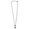 Sterling Silver Necklace with Pendant No 453 Droplet Pink Quartz from Georg Jensen, Image 1