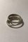 Sterling Silver Double No 447 Luna Ring Georg Jensen, Image 4