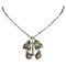 830 Silver Art Nouveau No 26 Necklace with Silver Stones from Georg Jensen 1